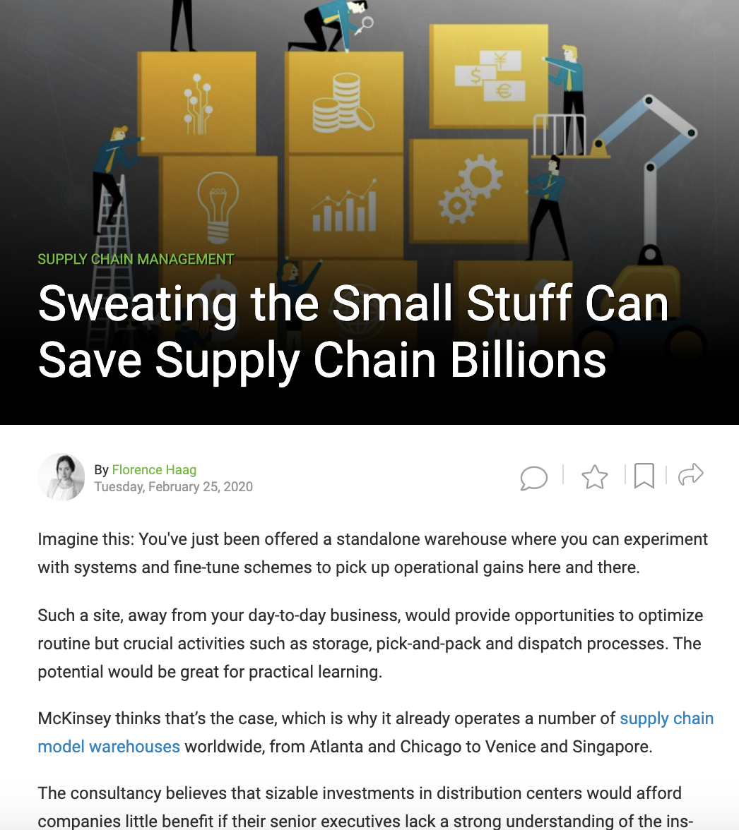 Toolbox.com article on how to save billions through supply chain optimisation