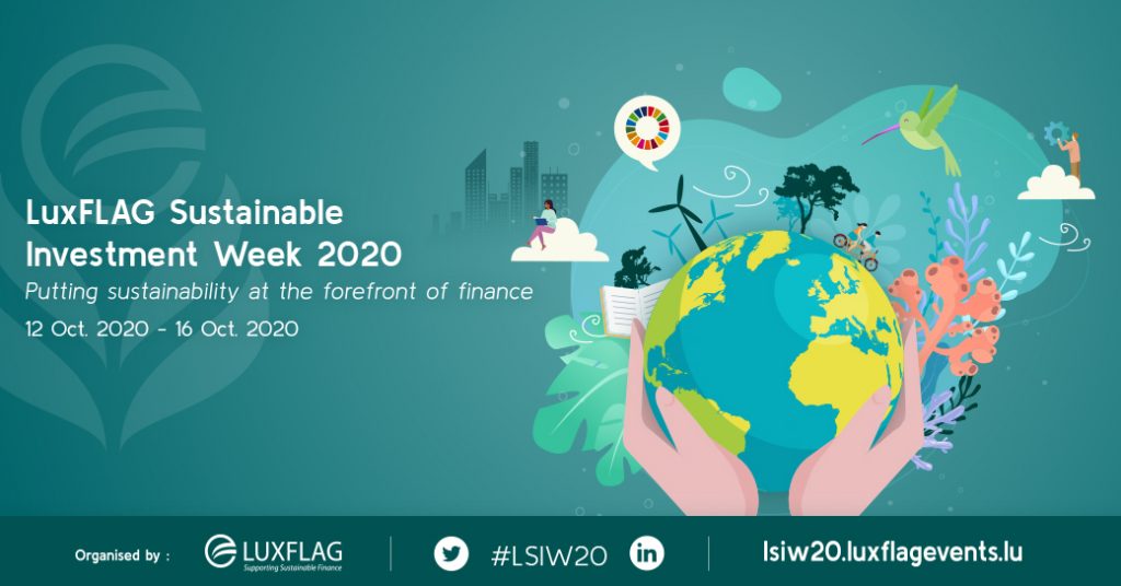 Banner ad for LuxFLAG Sustainable Investment Week 2020